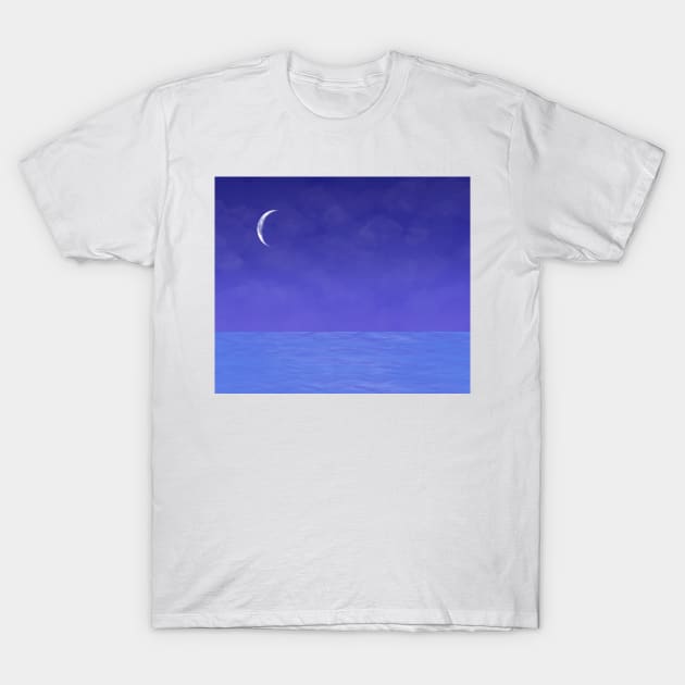 Cloudy skies over the sea T-Shirt by mia-alice85